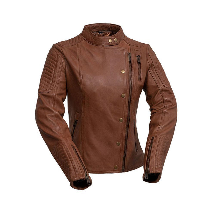 Zena - Women's Fashion Lambskin Leather Jacket (Whiskey) Women's Fashion Leather Jacket Best Leather Ny XS Whiskey