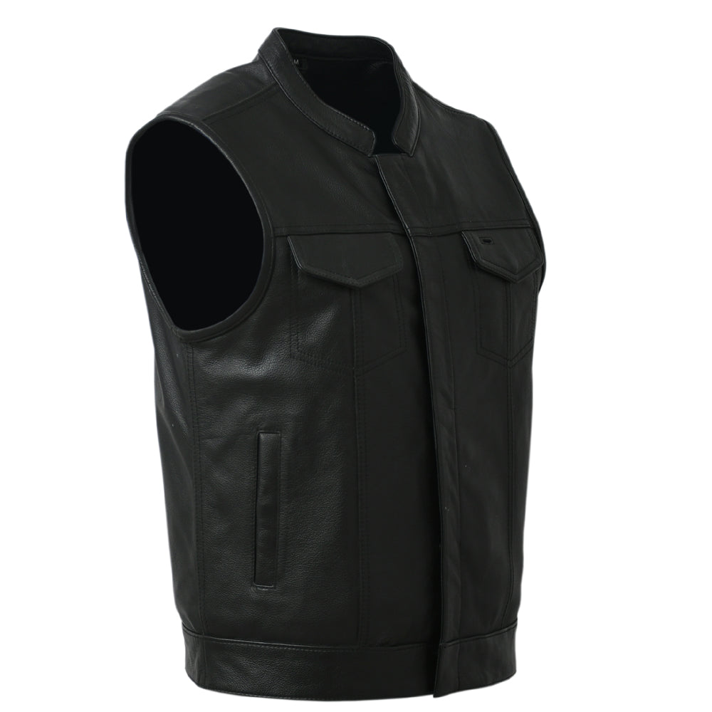 PLUNGE - Motorcycle Leather Vest