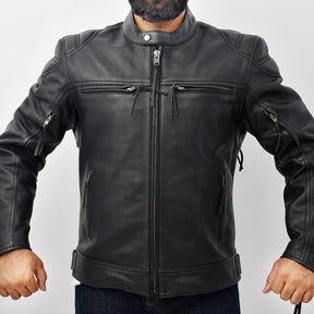 SERPENT Scooter Style Leather Jacket