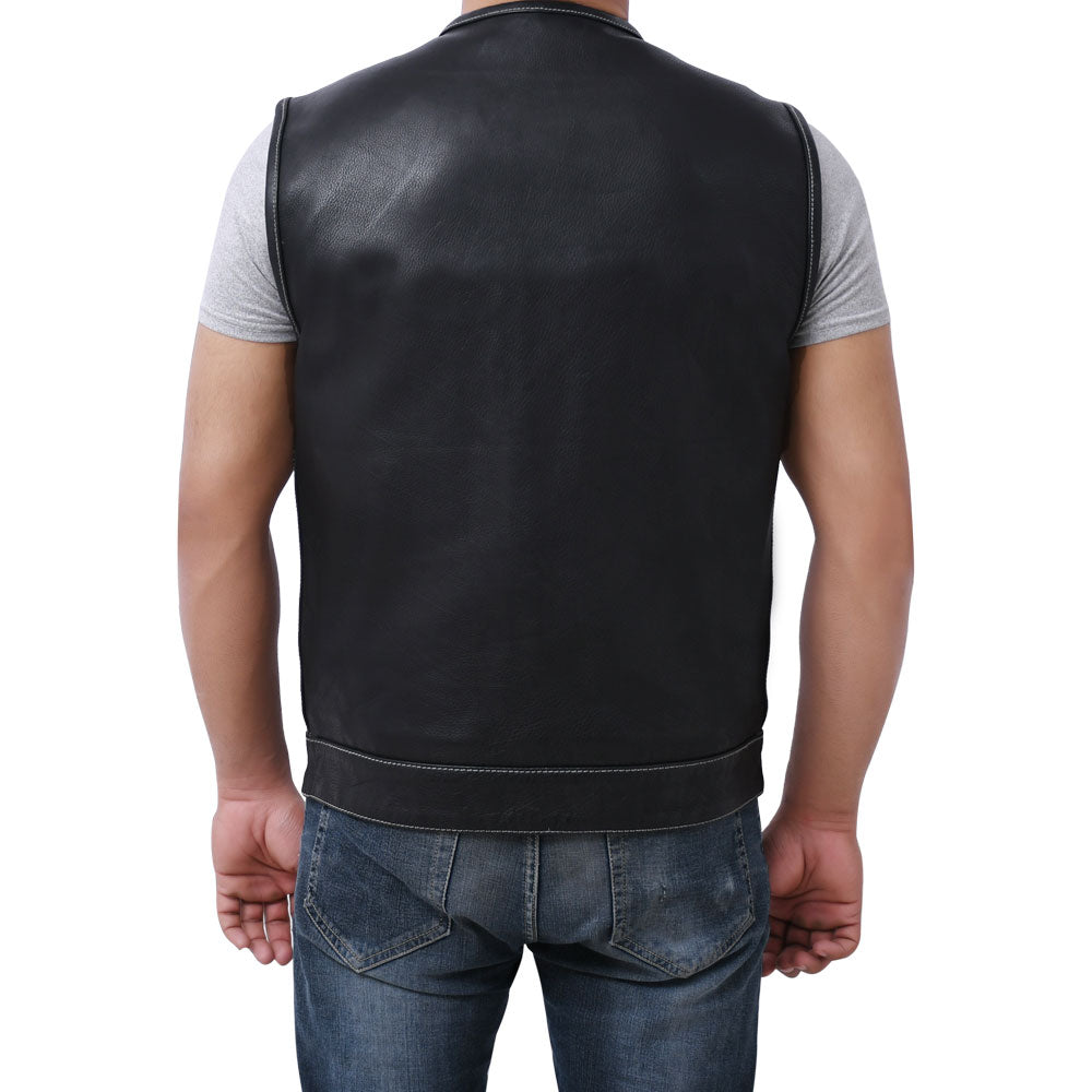 SUNRISE - Motorcycle Leather Vest