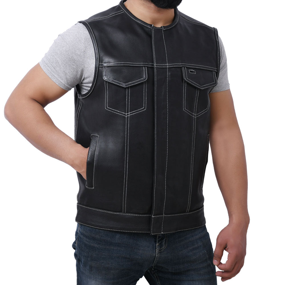 SUNRISE - Motorcycle Leather Vest