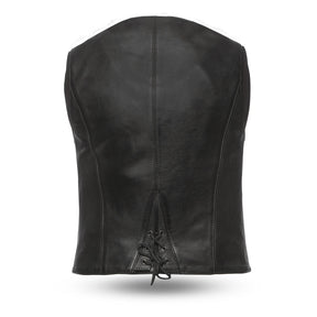 SATIN Motorcycle Leather Vest