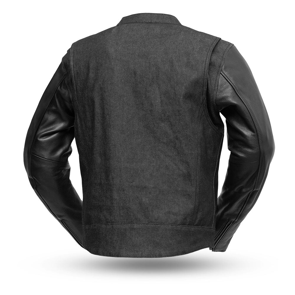 GEM CLASSIC Motorcycle Denim/Leather Jacket Men's Jacket Best Leather Ny   