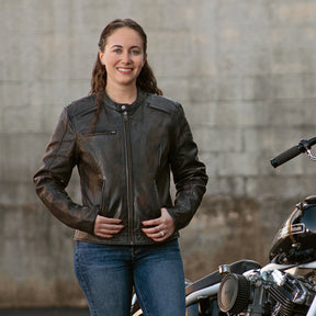 SWEET POISION Motorcycle Leather Jacket