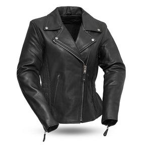 YELONA BELOVA Motorcycle Leather Jacket