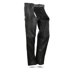 SWANK Motorcycle Platinum Leather Chaps